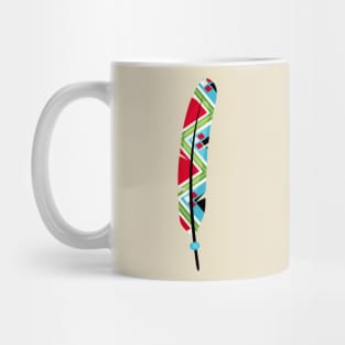 Ethnic Feather Mug